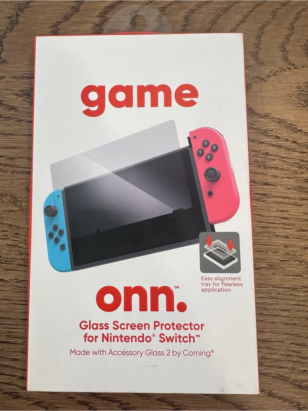 Onn. Glass Screen Protector for Nintendo Switch Corning Accessory Glass 2 NEW